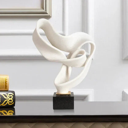 Vida moderne dekorativ skulptur i resin til elegant boligindretning