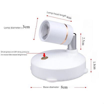 VividBeam Mini Trådløs Dæmpbar LED Spotlampe til Stemningsbelysning