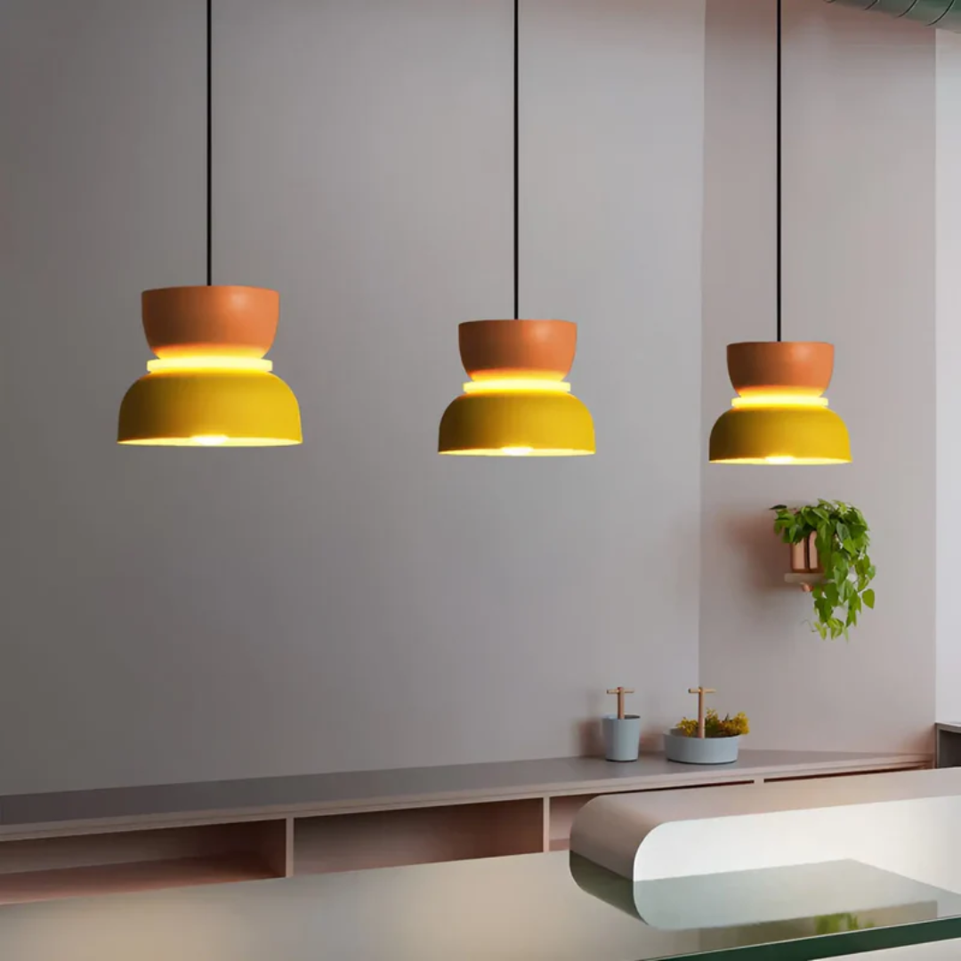 VividGlow Macaron LED Pendellampe med Farverigt Moderne Design