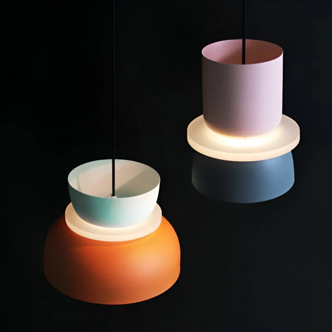 VividGlow Macaron LED Pendellampe med Farverigt Moderne Design