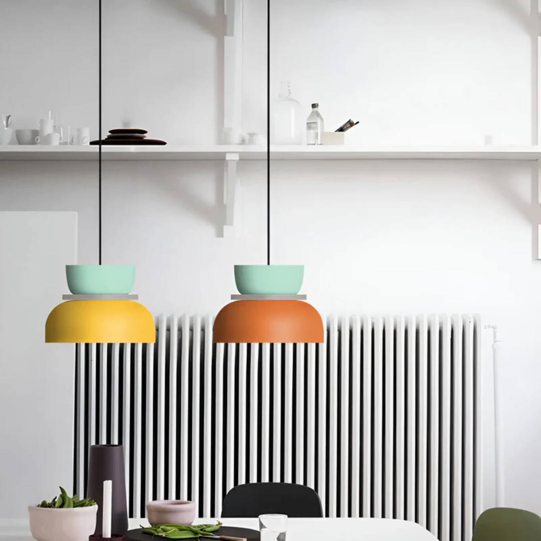 VividGlow Macaron LED Pendellampe med Farverigt Moderne Design