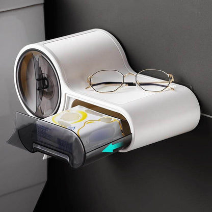Vægmonteret toiletpapirholder med pladsbesparende moderne design