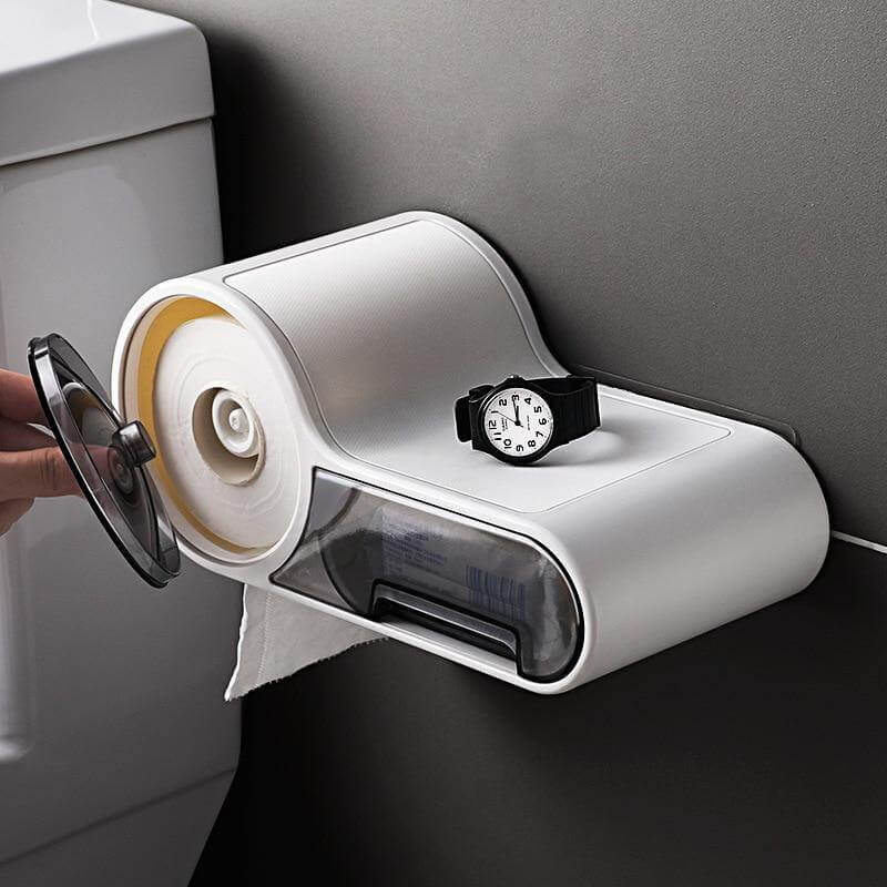 Vægmonteret toiletpapirholder med pladsbesparende moderne design