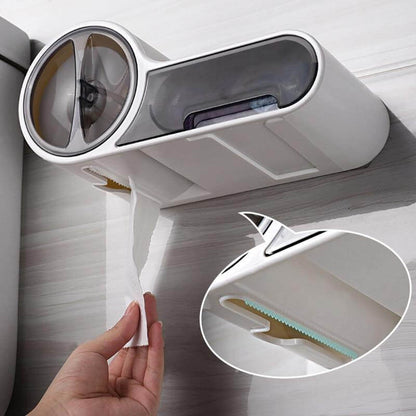 Vægmonteret toiletpapirholder med pladsbesparende moderne design