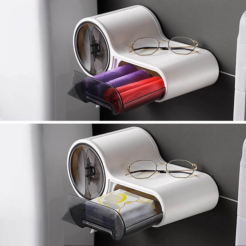 Vægmonteret toiletpapirholder med pladsbesparende moderne design