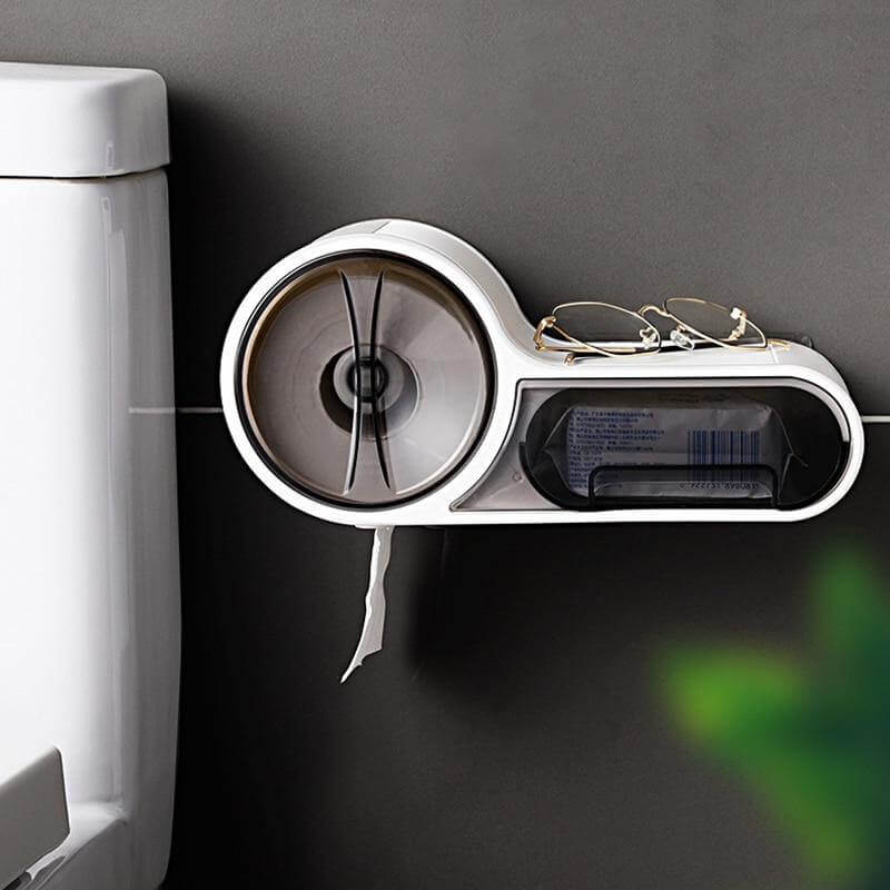 Vægmonteret toiletpapirholder med pladsbesparende moderne design