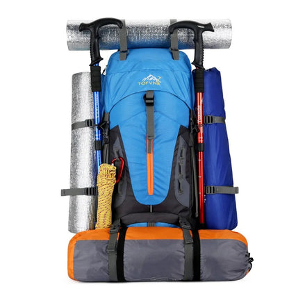 Vandtæt 60L outdoor-rygsæk til vandring og rejser