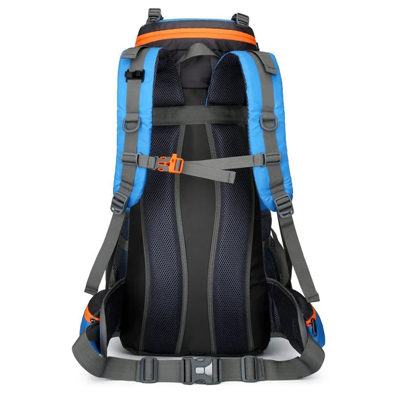 Vandtæt 60L outdoor-rygsæk til vandring og rejser
