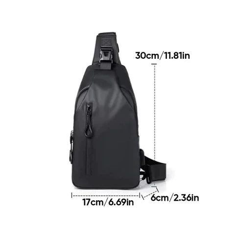 Vandtæt Tyverisikker Crossbody Sling Taske til Herrer og Damer