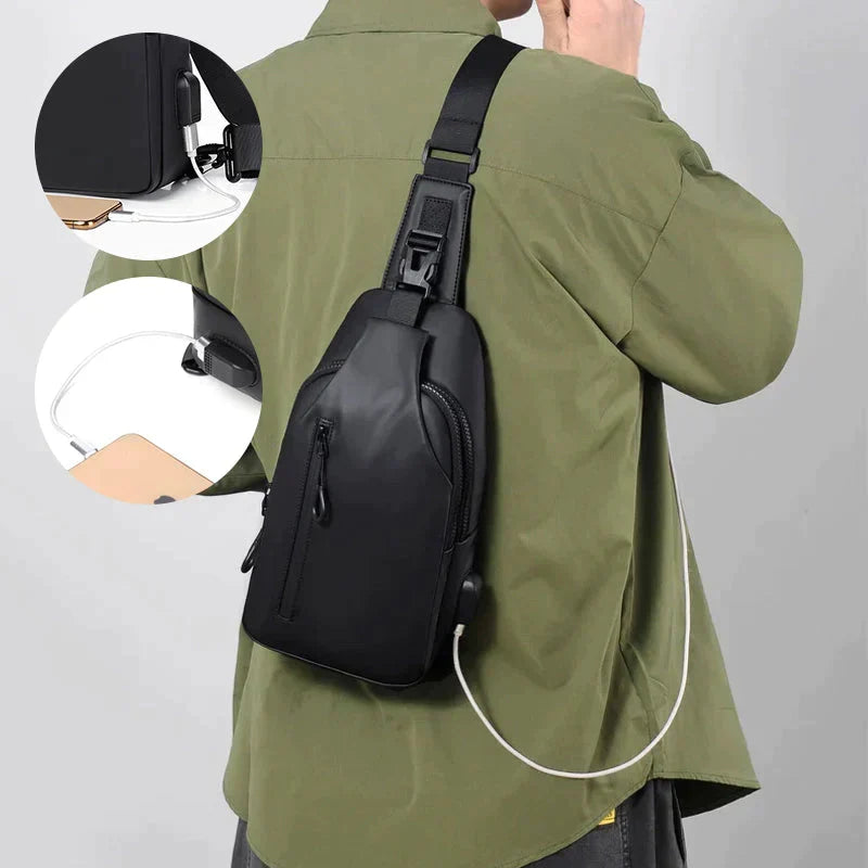 Vandtæt Tyverisikker Crossbody Sling Taske til Herrer og Damer
