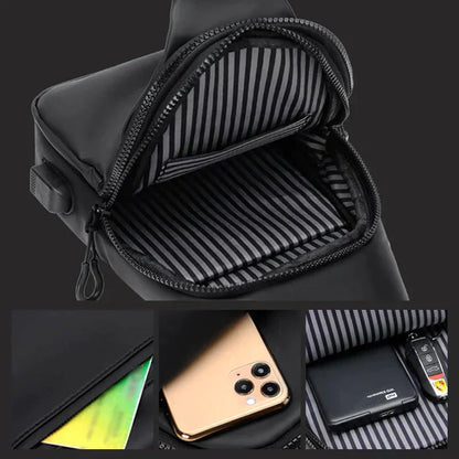 Vandtæt Tyverisikker Crossbody Sling Taske til Herrer og Damer