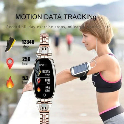 Vandtæt Fitness Tracker Smartarmbånd til Kvinder med Pulsmåling og Aktivitetsovervågning