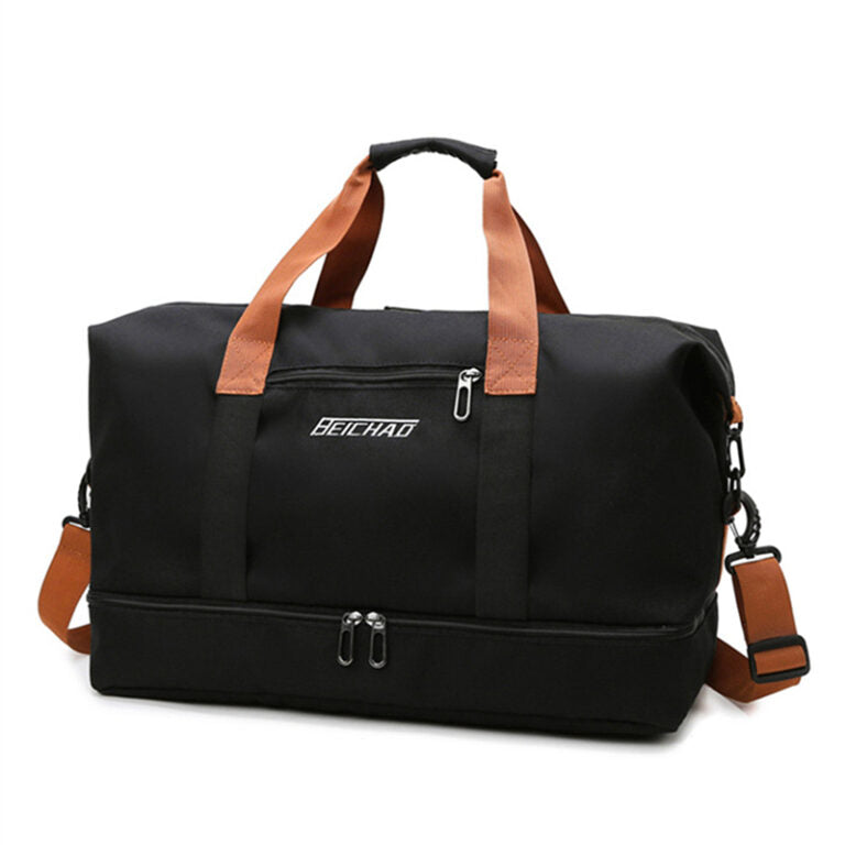 Vandafvisende rejse- og sportstaske rummelig duffelbag til fitness og weekend
