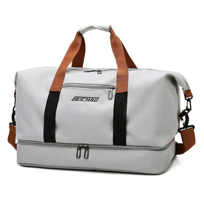 Vandafvisende rejse- og sportstaske rummelig duffelbag til fitness og weekend