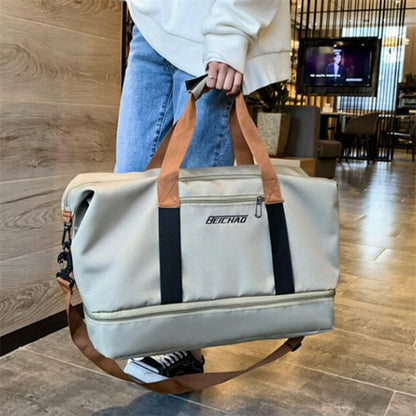 Vandafvisende rejse- og sportstaske rummelig duffelbag til fitness og weekend