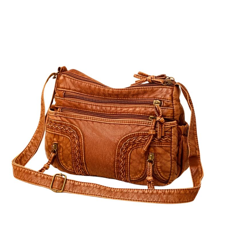 WeaveStyle Skuldertaske med Flettet Design Elegant Let og Rummelig Håndtaske