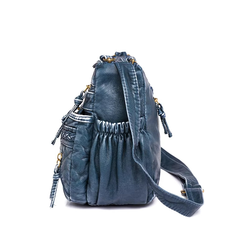 WeaveStyle Skuldertaske med Flettet Design Elegant Let og Rummelig Håndtaske