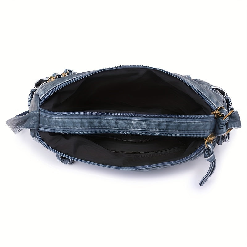WeaveStyle Skuldertaske med Flettet Design Elegant Let og Rummelig Håndtaske