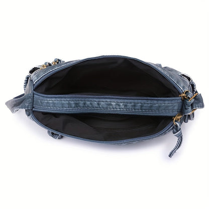 WeaveStyle Skuldertaske med Flettet Design Elegant Let og Rummelig Håndtaske