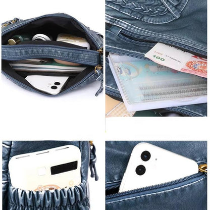 WeaveStyle Skuldertaske med Flettet Design Elegant Let og Rummelig Håndtaske