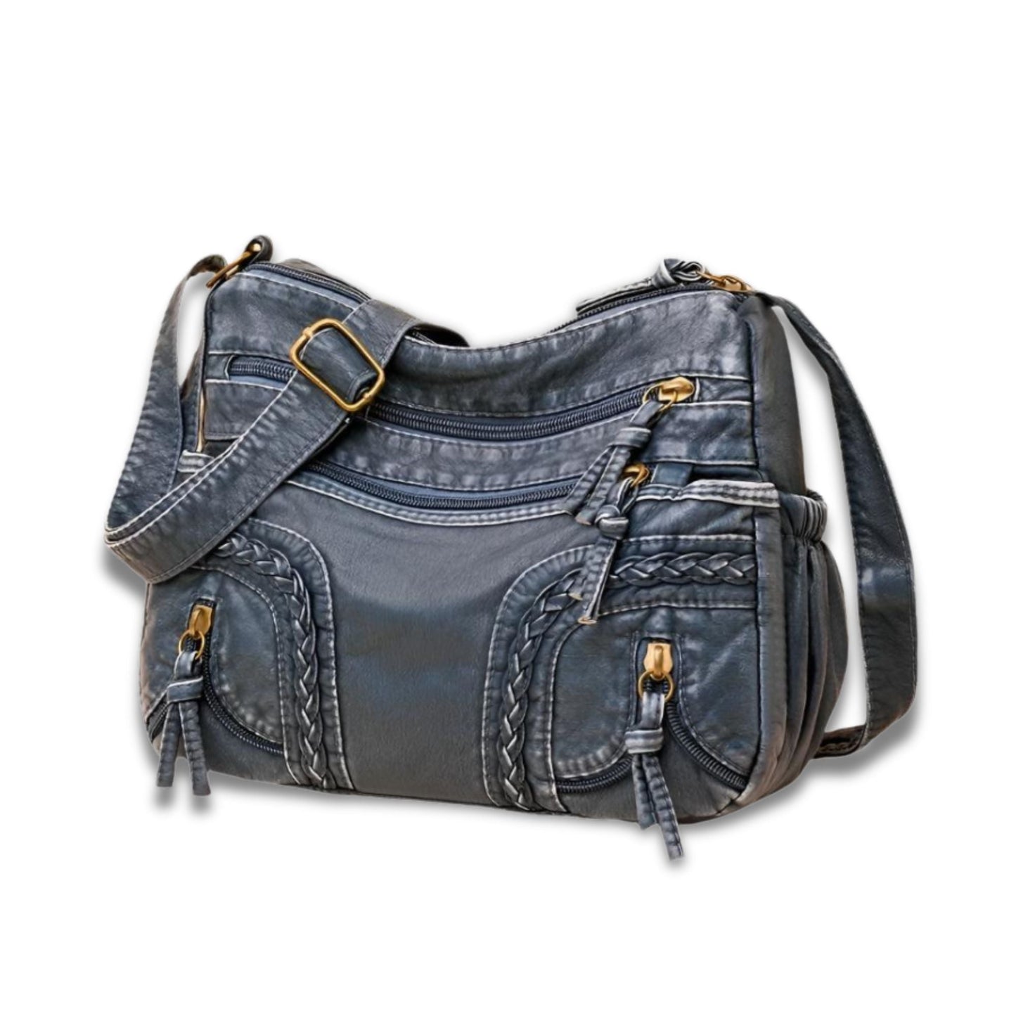 WeaveStyle Skuldertaske med Flettet Design Elegant Let og Rummelig Håndtaske