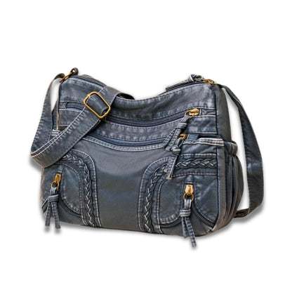 WeaveStyle Skuldertaske med Flettet Design Elegant Let og Rummelig Håndtaske