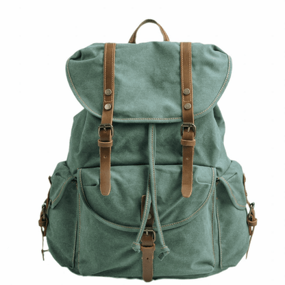WessPack Militær Canvas Rygsæk Robust Rejserygsæk til Outdoor og Hverdag