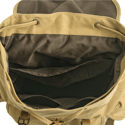 WessPack Militær Canvas Rygsæk Robust Rejserygsæk til Outdoor og Hverdag