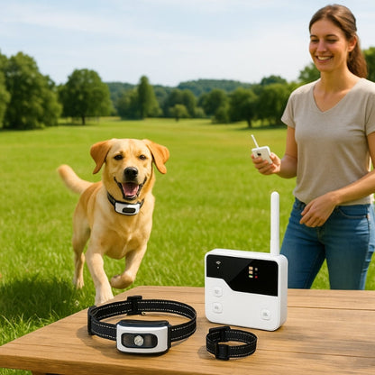 Trådløst Hundegn med Træningshalsbånd 2-i-1 System