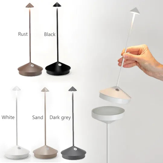 RadiantGlow Trådløs LED Bordlampe med Genopladeligt Batteri