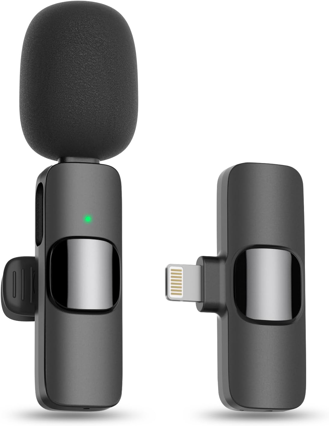 Trådløs lavaliermikrofon med klar lyd og nem plug-and-play-optagelse