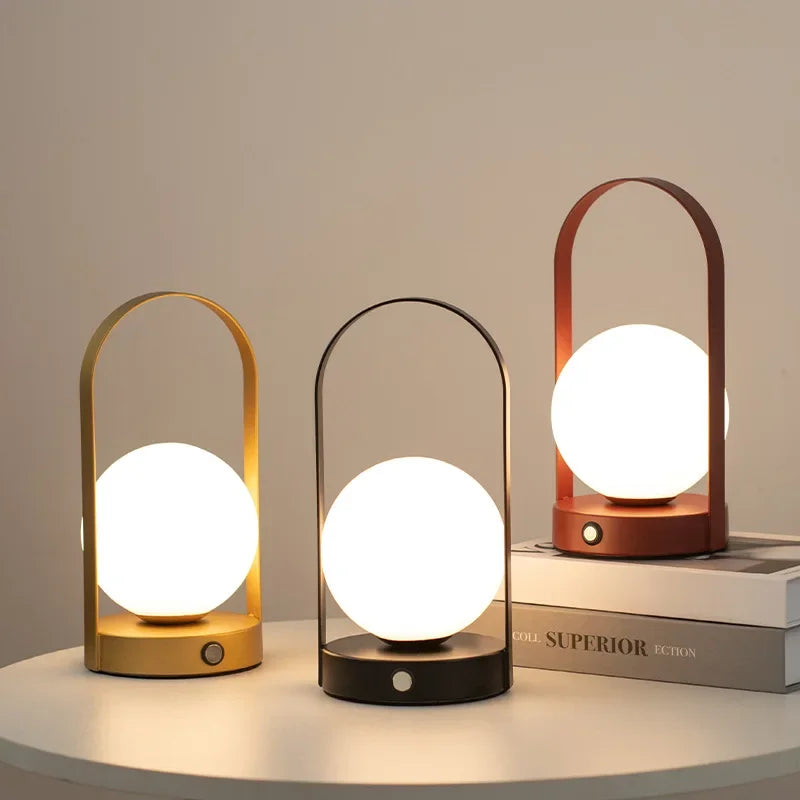 Trådløs Udendørs Bordlampe Genopladelig LED Lampe til Have og Terrasse