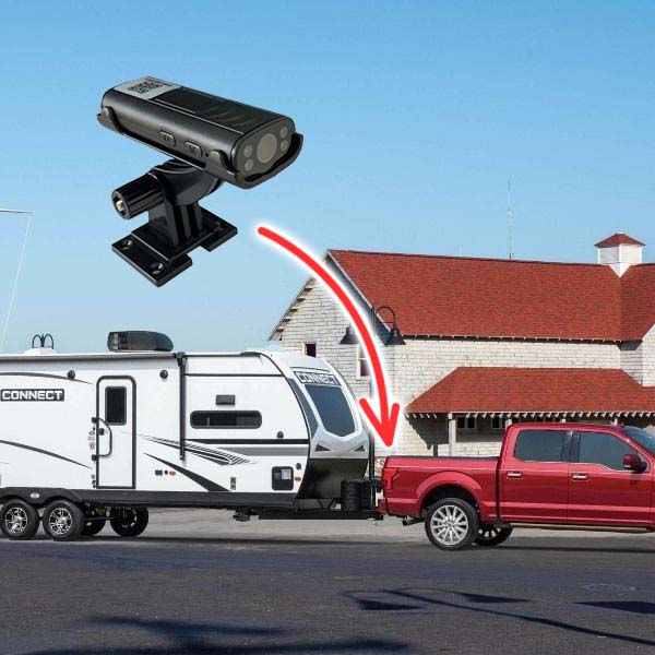Trådløst bakkamera til anhængertræk for nem justering af trailer