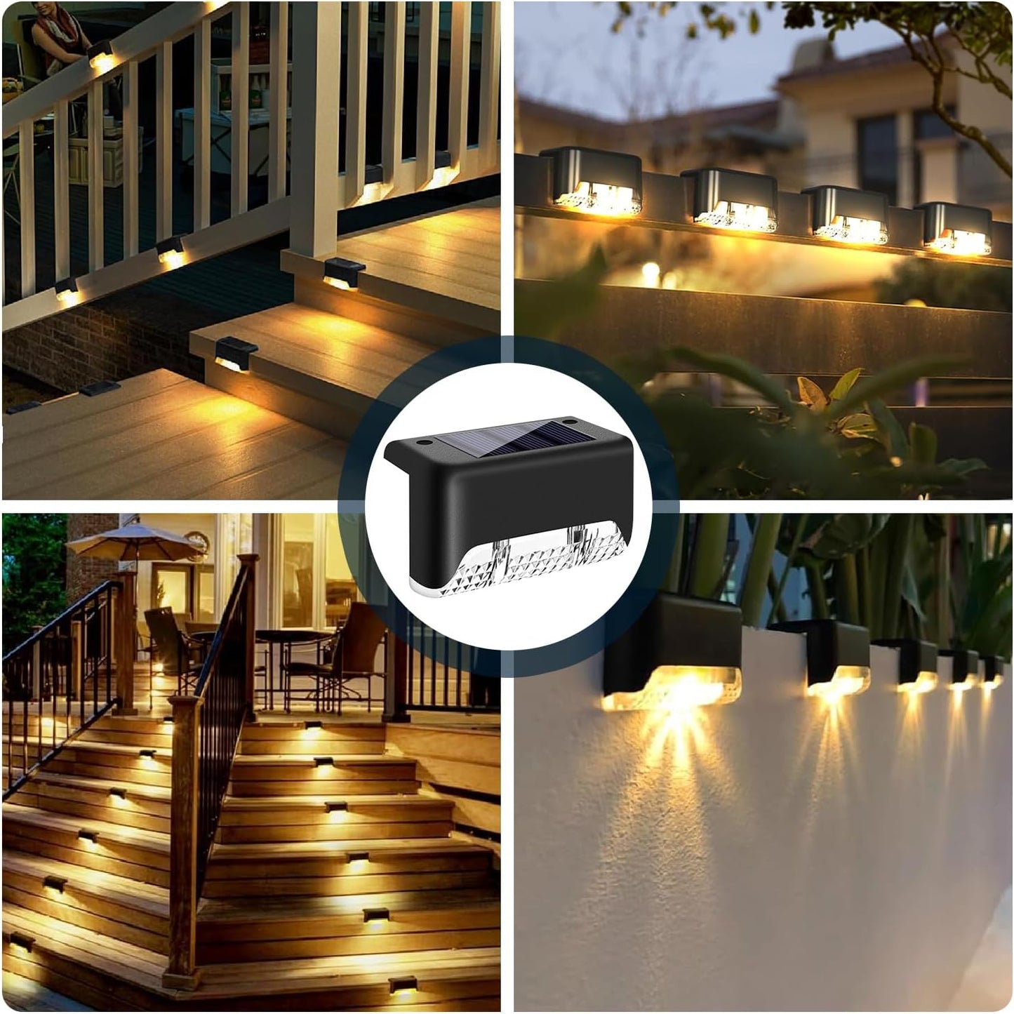 Trådløs Solcelledrevet LED Udendørslampe til Have og Terrasse