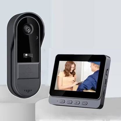 Trådløs Videodørklokke med Intercom og 4,3" Skærm