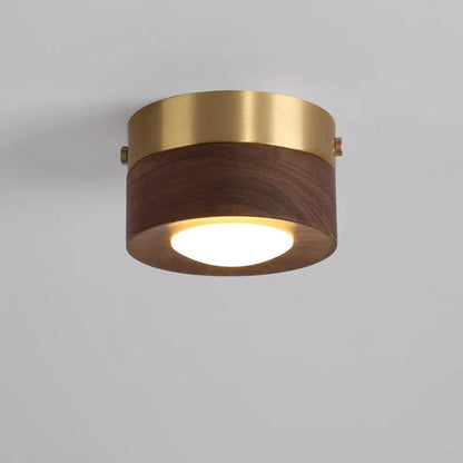 WoodenGlow Loftlampe i Valnøddetræ med LED Spot