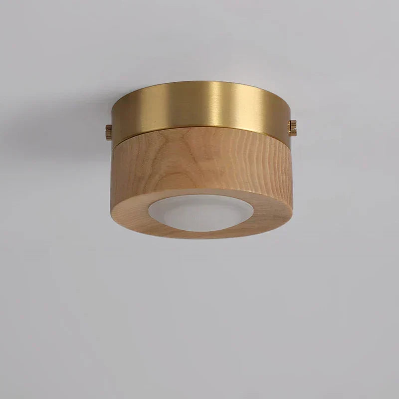 WoodenGlow Loftlampe i Valnøddetræ med LED Spot