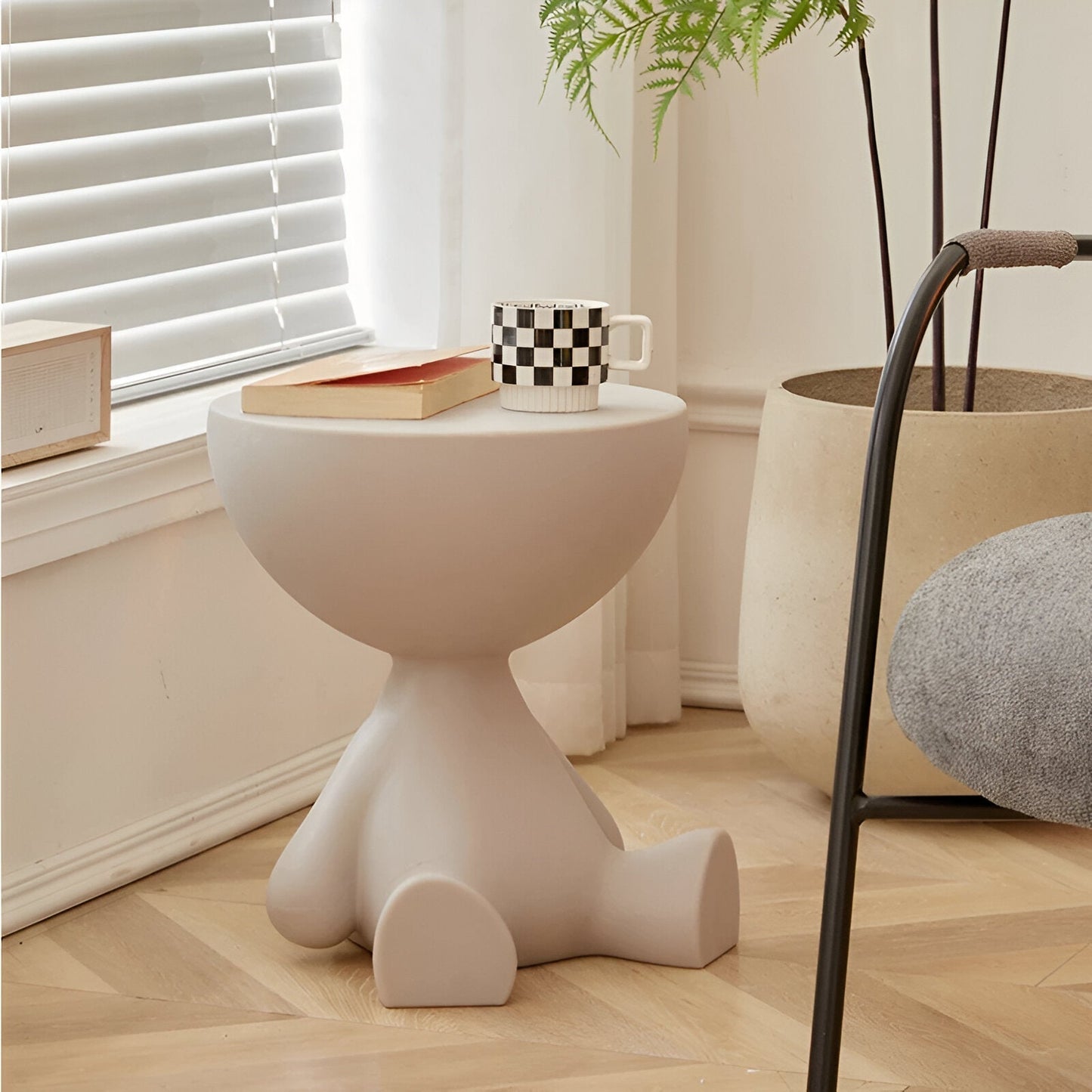 Ylix Rundt Sofabord Moderne Kompakt Sidebord