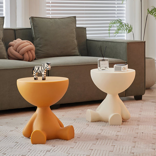 Ylix Rundt Sofabord Moderne Kompakt Sidebord
