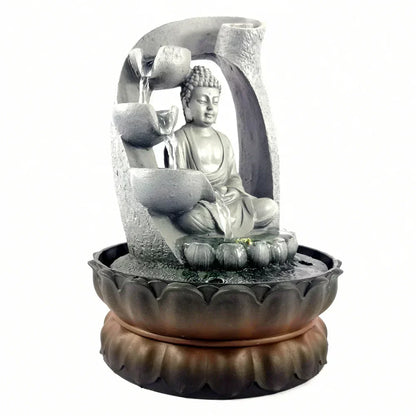 ZenFlow Buddha Vandfontæne til Indendørs Brug og Rolig Boligindretning