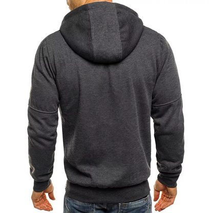 Zip-up hættetrøje til udendørsaktiviteter – varm, komfortabel og alsidig