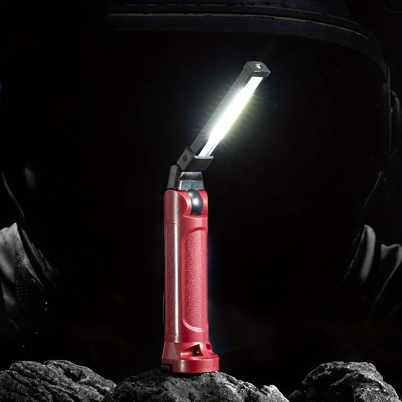 180° COB Arbejdslampe – USB-Genopladelig, Kompakt og Vandtæt