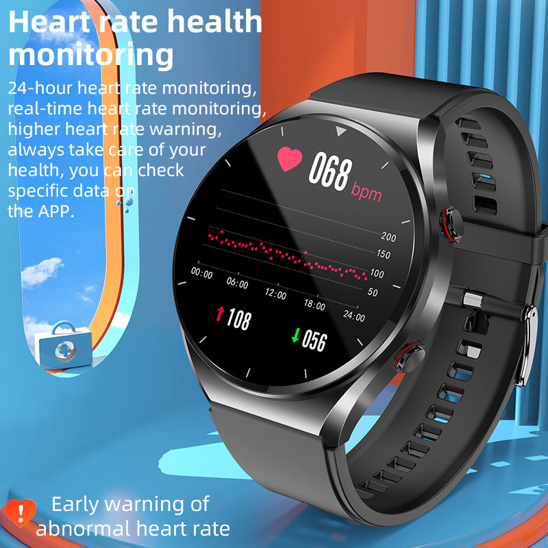 HealthGuard Pro Smartwatch med Fitnessmåling, Skridttæller og Søvntracking
