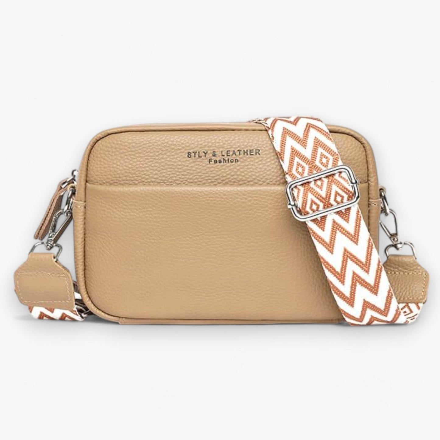 Elegant crossbody taske i læder til kvinder med kompakt design