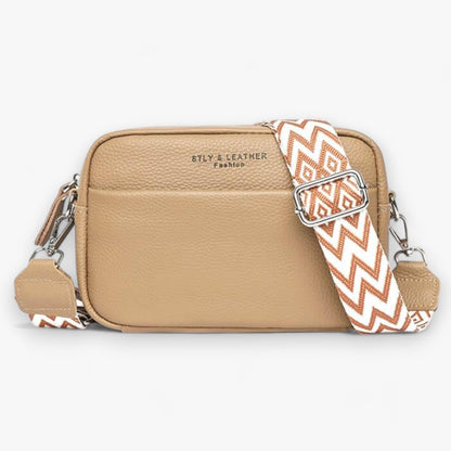 Elegant crossbody taske i læder til kvinder med kompakt design