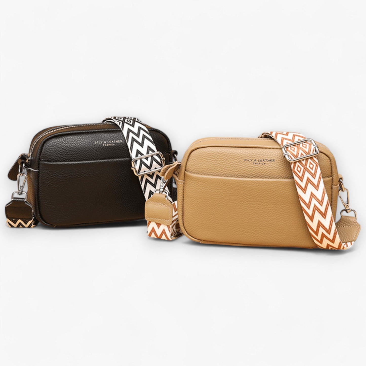 Elegant crossbody taske i læder til kvinder med kompakt design
