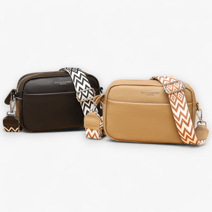 Elegant crossbody taske i læder til kvinder med kompakt design