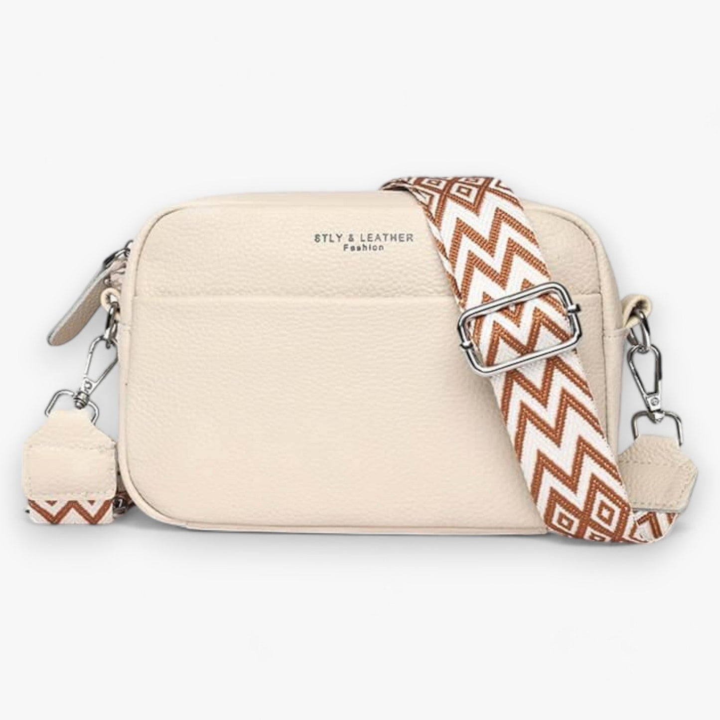 Elegant crossbody taske i læder til kvinder med kompakt design