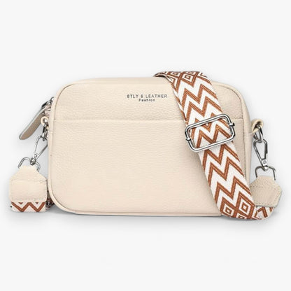 Elegant crossbody taske i læder til kvinder med kompakt design